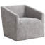 Fauteuil pivotant gris 360 avec revêtement en chenille - Option de sièges confortables de qualité-1154163536