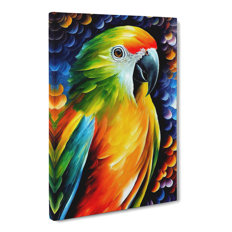 Parroted Vol.2 - Wrapped Canvas, 76cm H x 50cm W x 3cm D