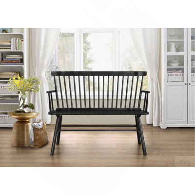 Chaise en bois noir 1pc