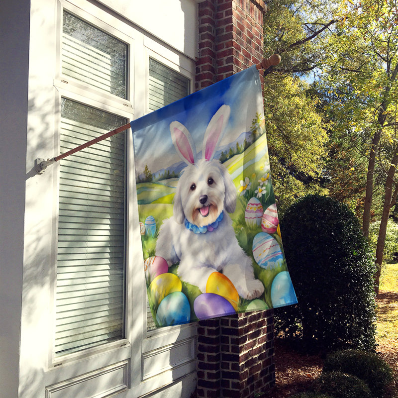 Drapeau de Pâques Pâques à œufs double face H 40 po x l 28 po Polyester
