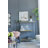 Metal Console Table, Mirrored Shelf
