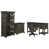 4 Pieces: Desk, Chair, Filing Cabinet, Bookcase