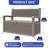 70 Gallon Resin Outdoor Storage Bench with Armrests Weatherproof Deck Box, Lockable Lid & 500?lb Seating in Rattan Finish-115747726