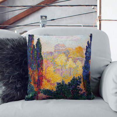 Cypresses Square Throw Cushion