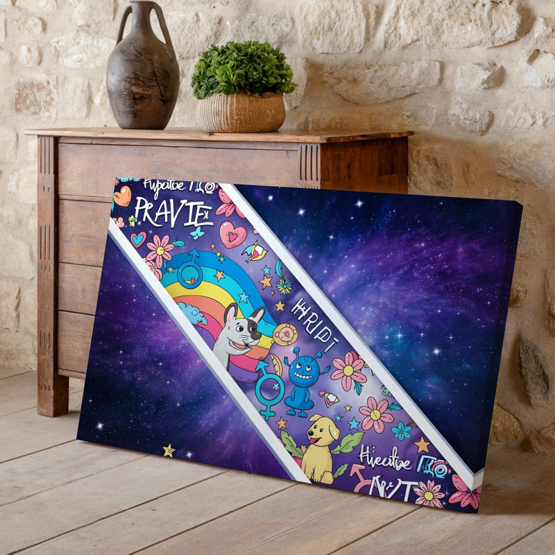 Reproduction d'art sur toile, H 30 po x l 40 po