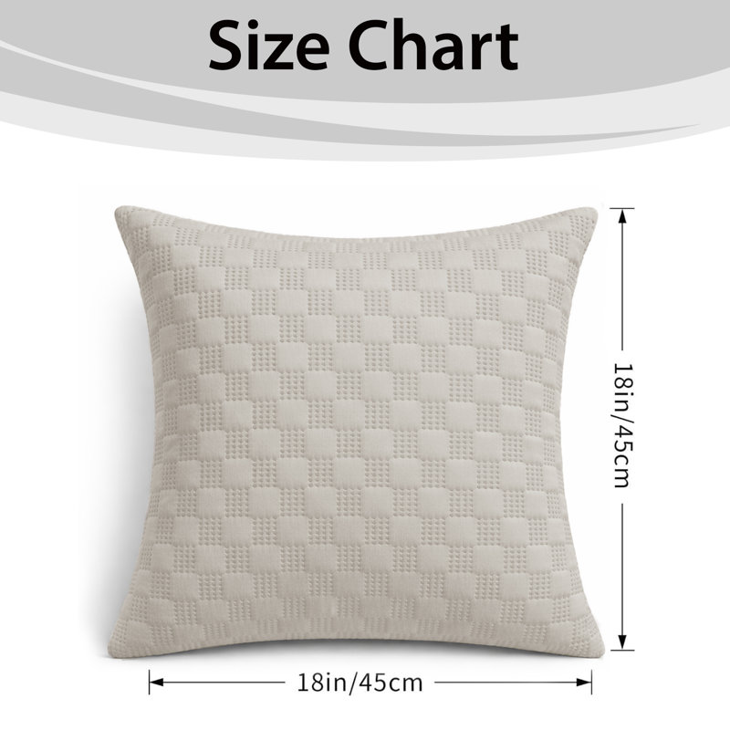 Aspire Homeware Embossed Square Velvet Cushion Covers, Pack of 4, BEIGE