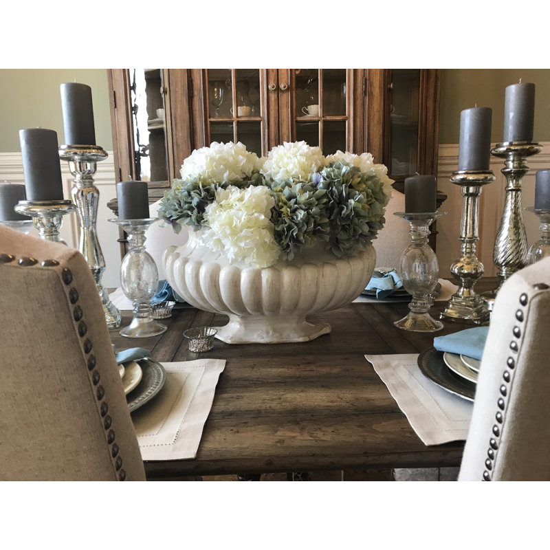 Pot de fleurs urne en céramique, Blanc cassé
