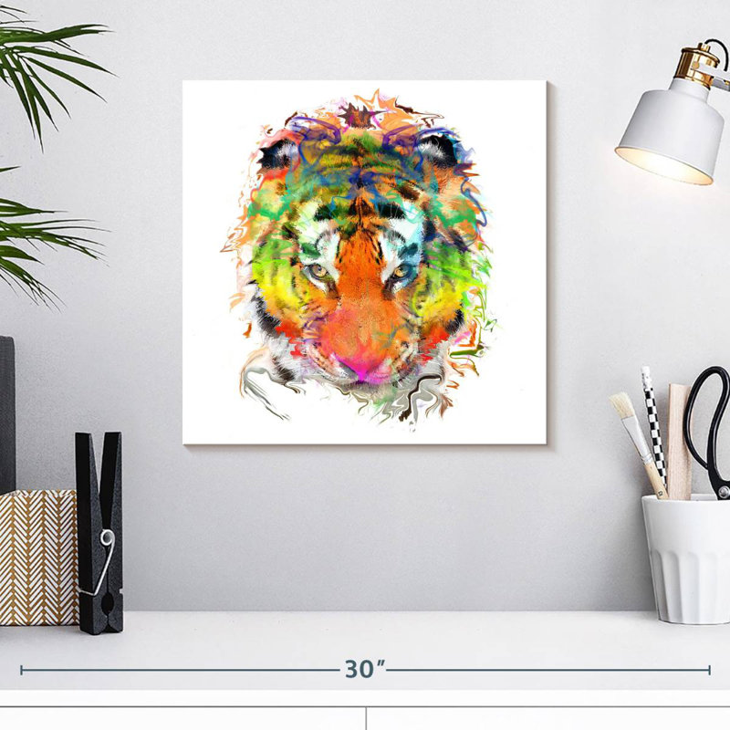 Crowle Tiger Paint, H 16 po x l 16 po