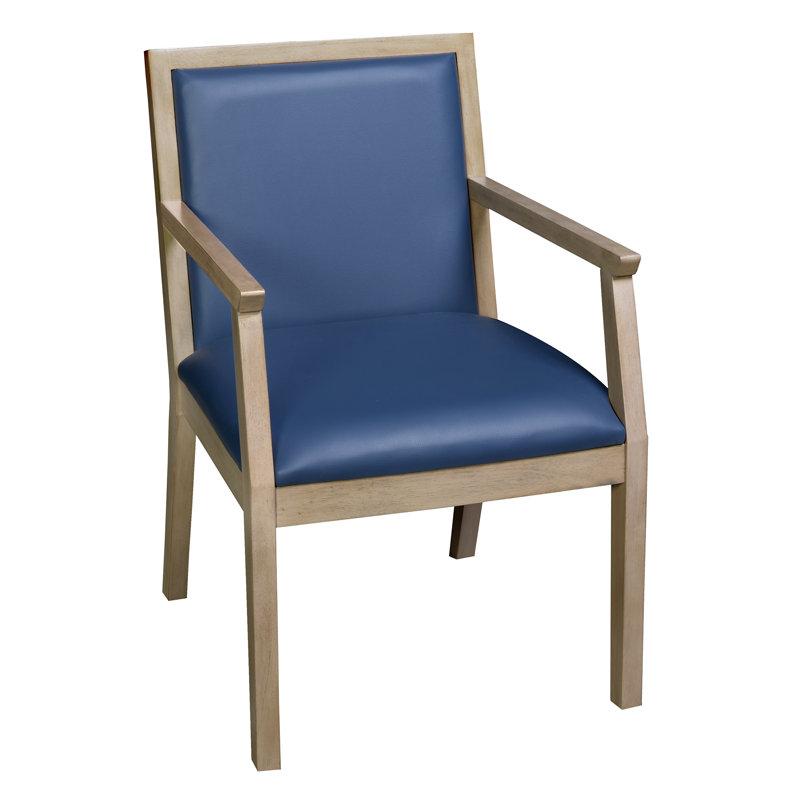 Chaise d'appoint Regent Wallguard, Chêne noble, Bleu marine