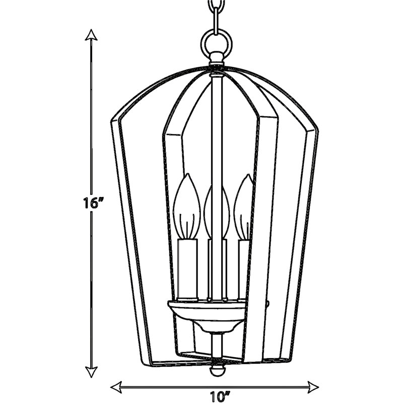 Luminaire suspendu pour vestibule à trois lumières de la collection Gather avec finition en nickel brossé et manchons en verre blanc pour les couloirs, les vestibules et les salles à manger transitionnels