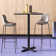 Neyland Cain Square X-Base Cafe Table