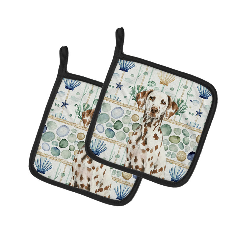 Paire de porte-casseroles en verre