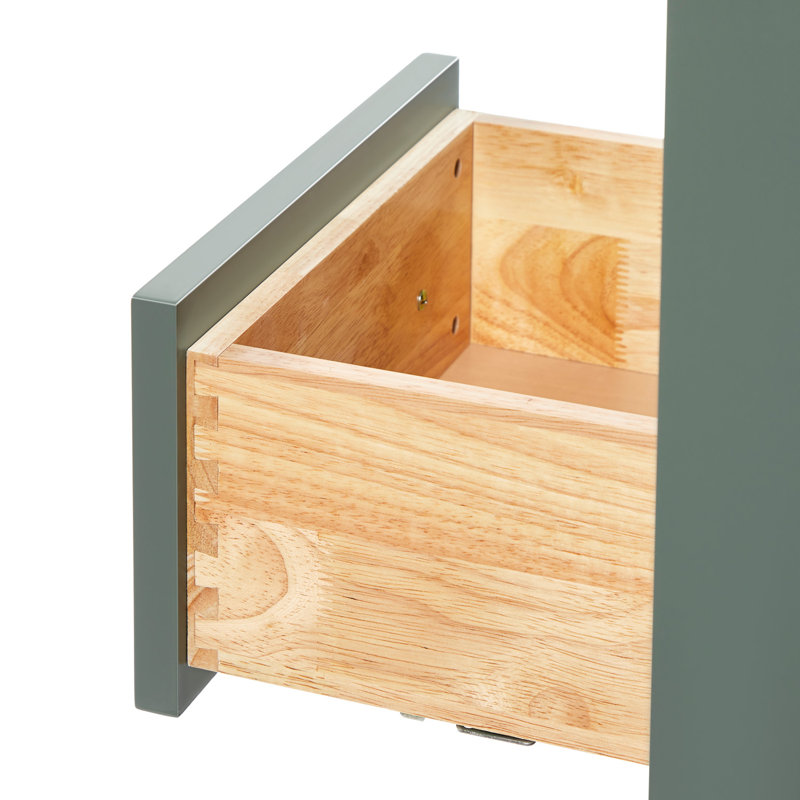 Cambridge 60'' W Single Bathroom Vanity Base, Vintage Green, Satin Brass