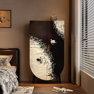 Armoire rétro multifonctionnelle à décor français