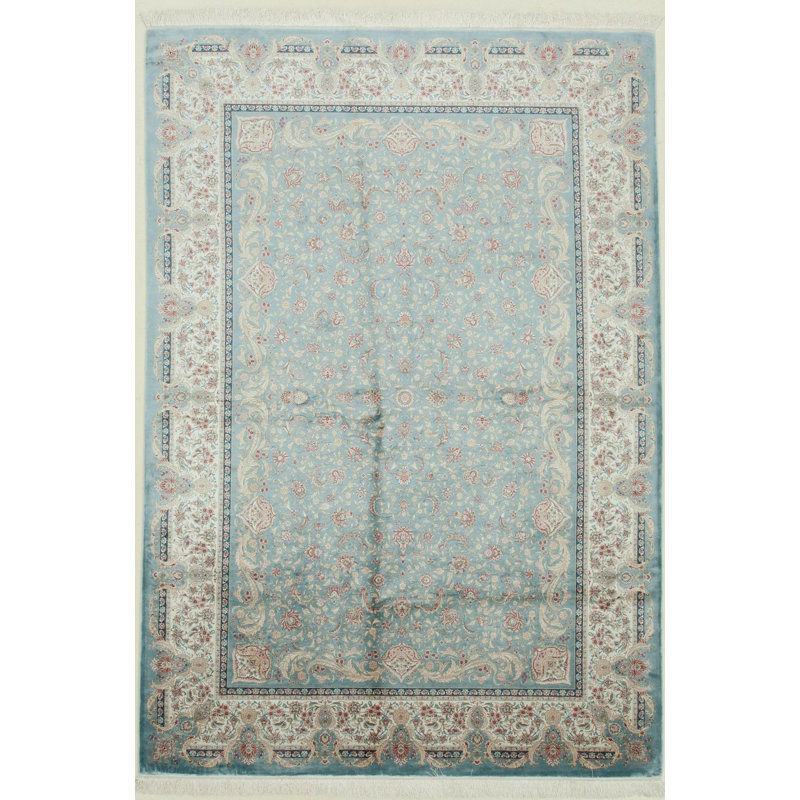 Tapis traditionnel touffeté à la main 6 pi 6 po x 9 pi 6 po Antep