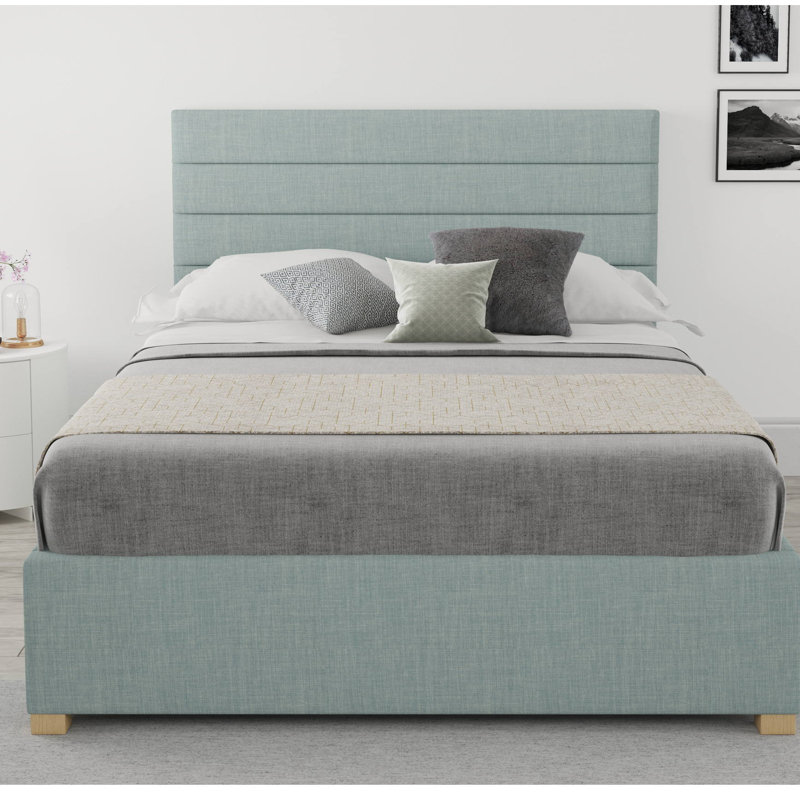 Tyson Upholstered Ottoman Storage Bed, Super King (6'), Sky