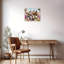 Art mural sur toile sans cadre 24 "x 18" Goofy Garden Dogs