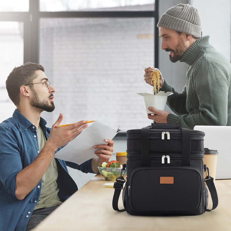 Fabric Picnic Cooler, Black