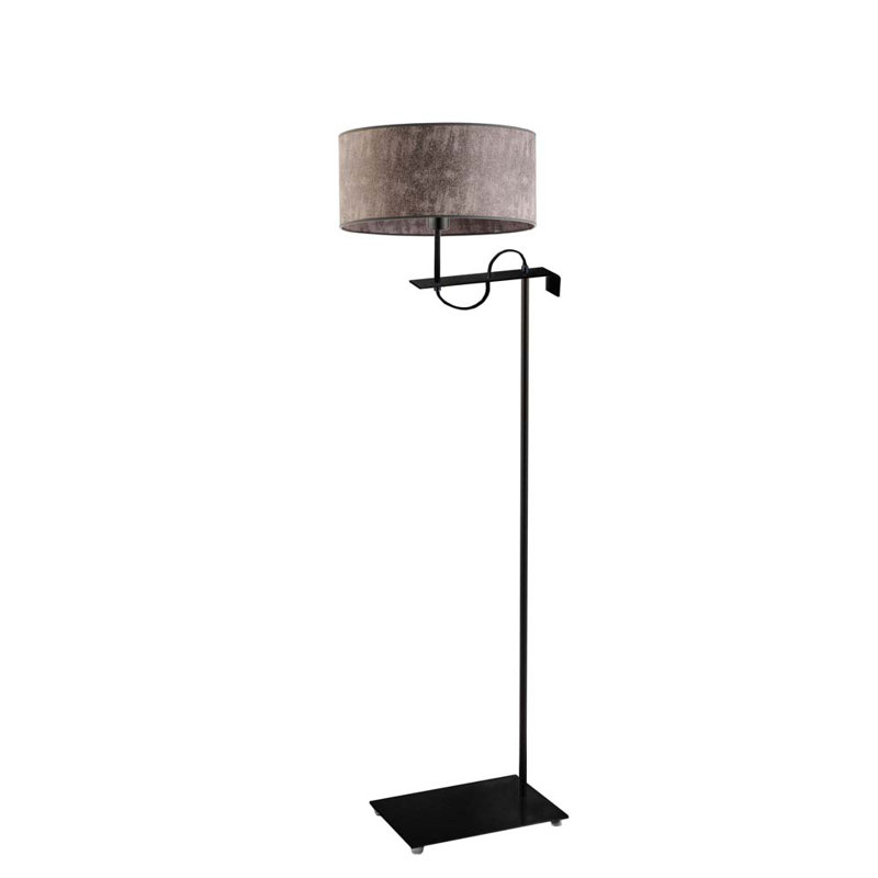 Arlesia 160cm Swing Arm Floor Lamp with USB, Black