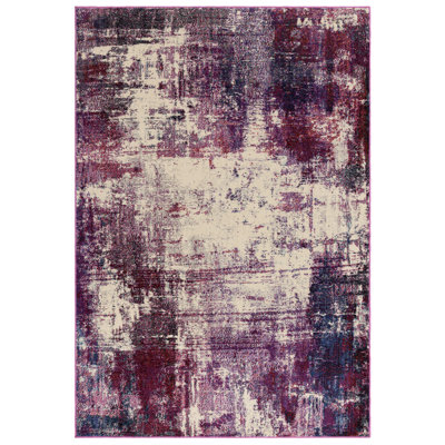 Enosburgh Abstract Purple Area Rug