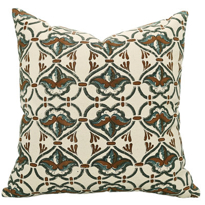 Housse de coussin en coton Floral