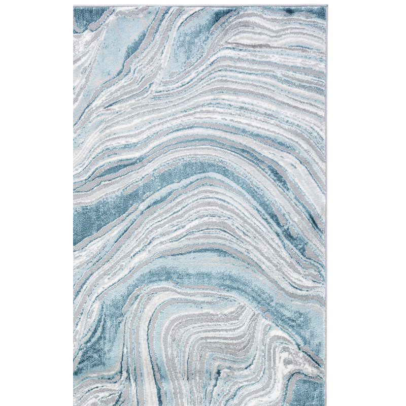 Meadow 500 Performance Abstract Rug, Rectangle 2' x 5'