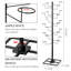 Iron Freestanding 20 - Hook Coat Rack