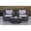 Ensemble de conversation pour 2 personnes avec coussins Commodore Wicker-2090989844-2090989847