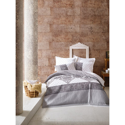Satin Damask Duvet Cover