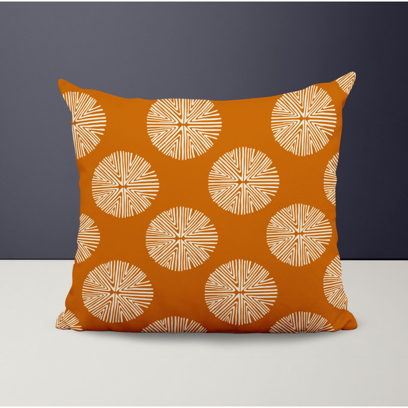 Housse et insert de coussin décoratif en polyester, L 15 po x H 15 po, Orange