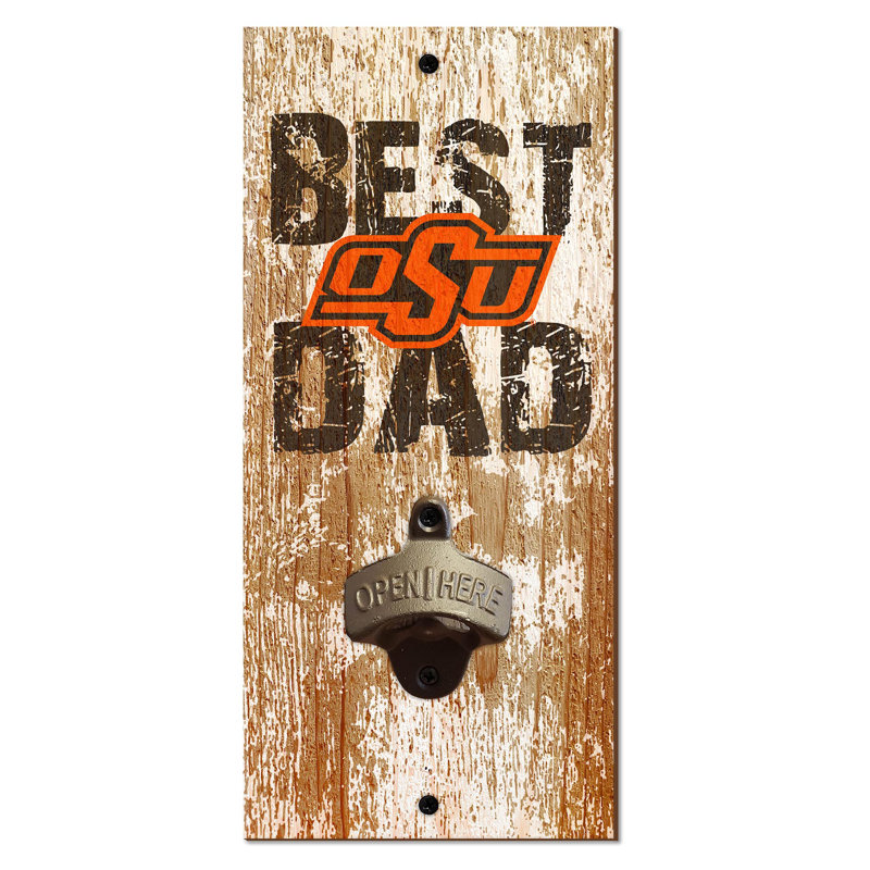 Gold Brass Stainless Steel Bottle Opener, Oklahoma State