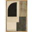 "Minimalist Earth Tone Abstract Shape", impression sur toile encadrée.-2129184758-2129184719