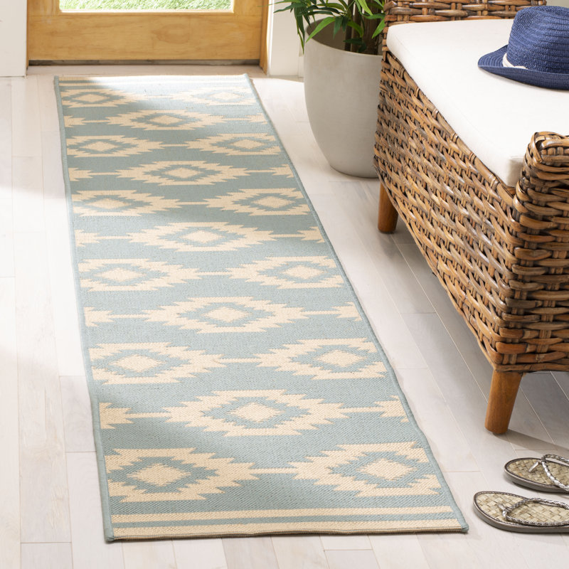 Tapis intérieur / extérieur Martinez Southwestern, Tapis de couloir 2 pi 2 po x 8 pi