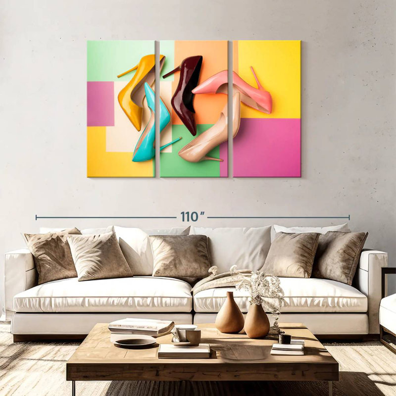Shuttleworth Chic High Heels, 48" H x 74" W