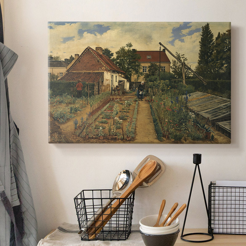 The Kitchen Garden (Le potager)-Henri de Braekeleer-Gallery Wrapped Canvas-c. late 19th Century, 8x12