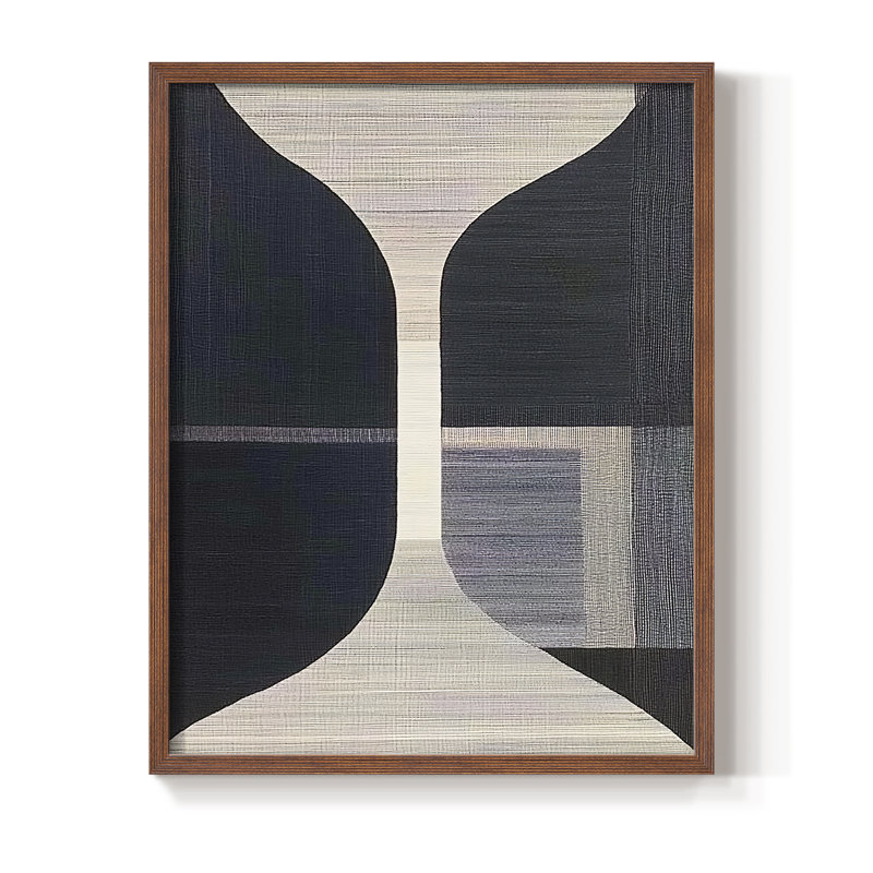 ABSTRACT Series DCLXXVII Framed Print - Solid Wood, H 11 po x l 9 po, Noyer