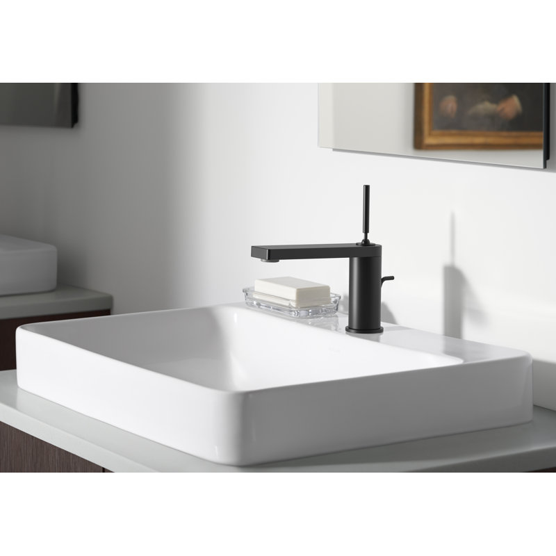 Kohler Composed Single-Handle Bathroom Sink Faucet with Joystick Handle, Vibrant Titanium