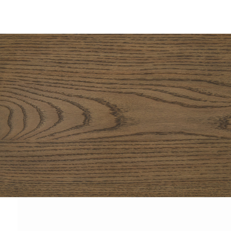 Console de canapé brun avec tablettes ouvertes et rangement