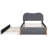 Upholstered Platform Bed with Wood Supporting Feet and Trundle Aevah-1784054969-1784054970