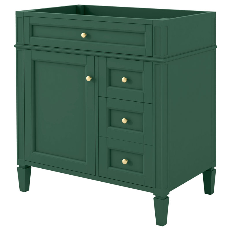 Meuble-lavabo de 30 po sans lavabo supérieur, Vert