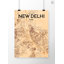 New Delhi City Map - No Frame Print-2033932859