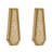 30''H Gold Decorative Floor Vase Modern Handmade (Set of 2)  Modern Classic Glam Stylish-724826719-724826718