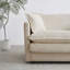 Repose-pieds rond en velours de 24 po-137874523
