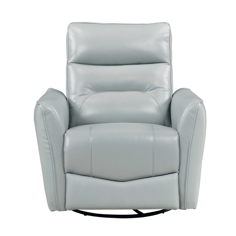 Fauteuil inclinable 1pc avec meubles de salon en bois massif rembourrés et pivotants, Turquoise