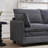 Modular Sofas | U-Shaped 4-Seat Deep Couch for Living Room, with Ottoman &amp; 2 Lumbar Pillows | Velvet | Dark Gray