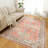 Area Rug for Living Room Washable Non-Slip Carpet, Soft Vintage Tribal Area Rugs for Bedroom Dining Room Indoor, Home Decor Carpet, Tangerine Pink-172371477