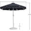 Ensemble de parasol en aluminium avec passepoil Amalfi-220015472-220015475