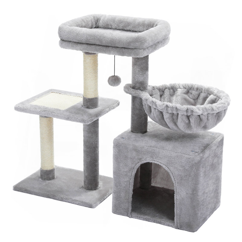 Tour pour chat 28,5 po de hauteur, Gris