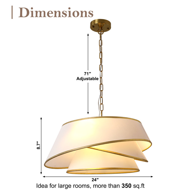 Luminaire suspendu moderne réglable 24 lumières à 4 niveaux à 4 niveaux pour chambre 24 po