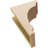 5"W x 10"D x 15"H Classic Hughes Rough Cedar Woodgrain TimberThane Corbel, Primed Tan-88291133